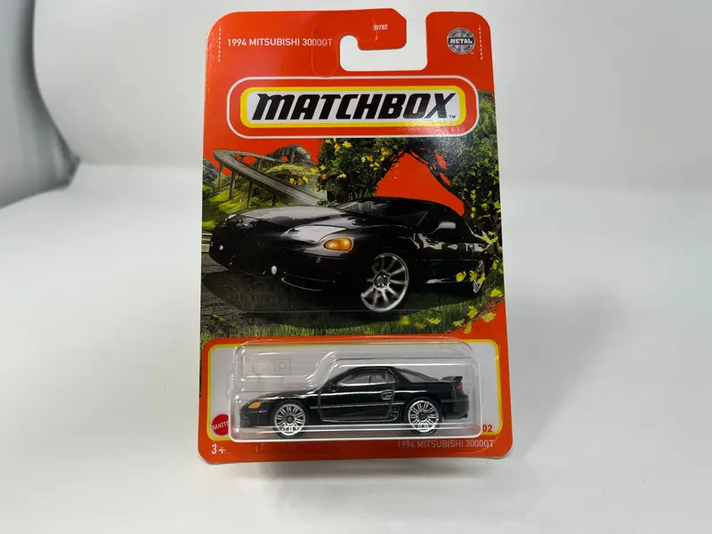 1994 Mitsubishi 3000Gt #64 * Matchbox Basic Series * Black 1