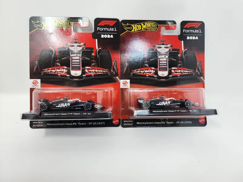 2 Car Set * Moneygram Haas * #20 Kevin & #27 Nico * 2025 Hot Wheels Formula 1 - 2024 Series 1