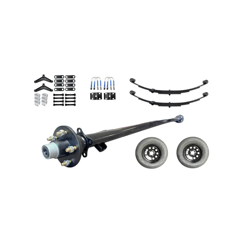 3.5K  Axle Trailer Kit - 2 Idler Axles 5 Lug 1