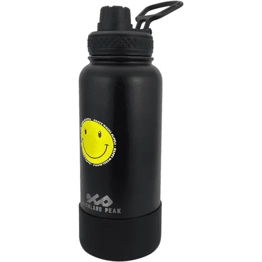 32Oz Bottle, Happy Wheels, Black 1