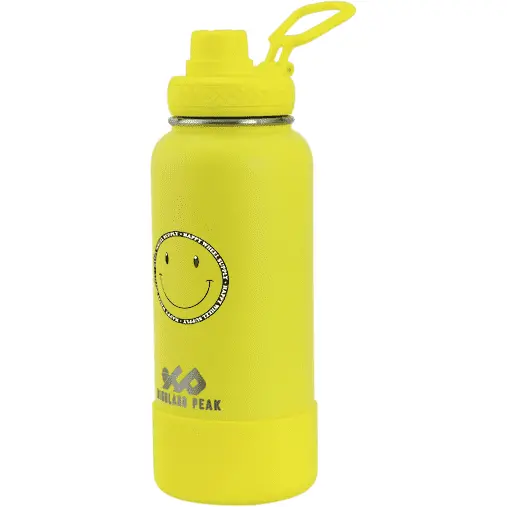 32Oz Bottle, Happy Wheels, Yellow 1