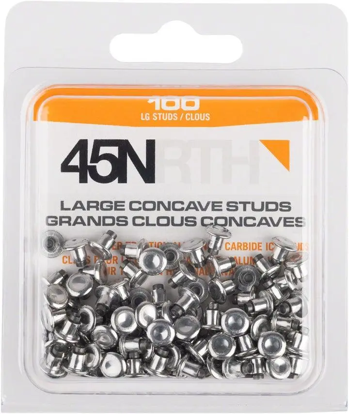 45Nrth Large Concave Carbide Aluminum Studs - 25 Pack 1