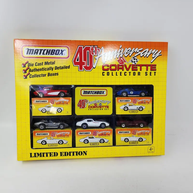 5 Car Set * Matchbox 40Th Anniversary Corvette Set 1