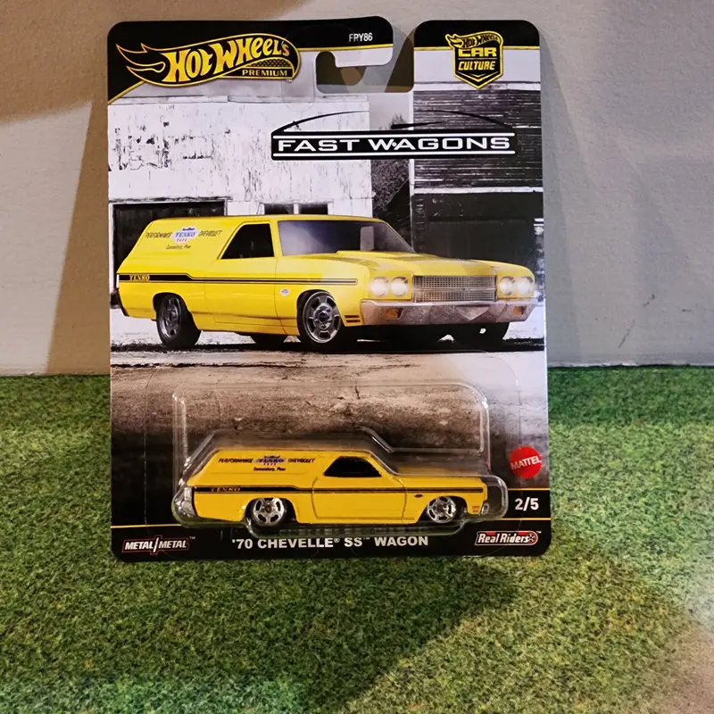 '70 Chevelle Ss Wagon * Yellow * 2025 Hot Wheels Car Culture Fast Wagons Case J 1