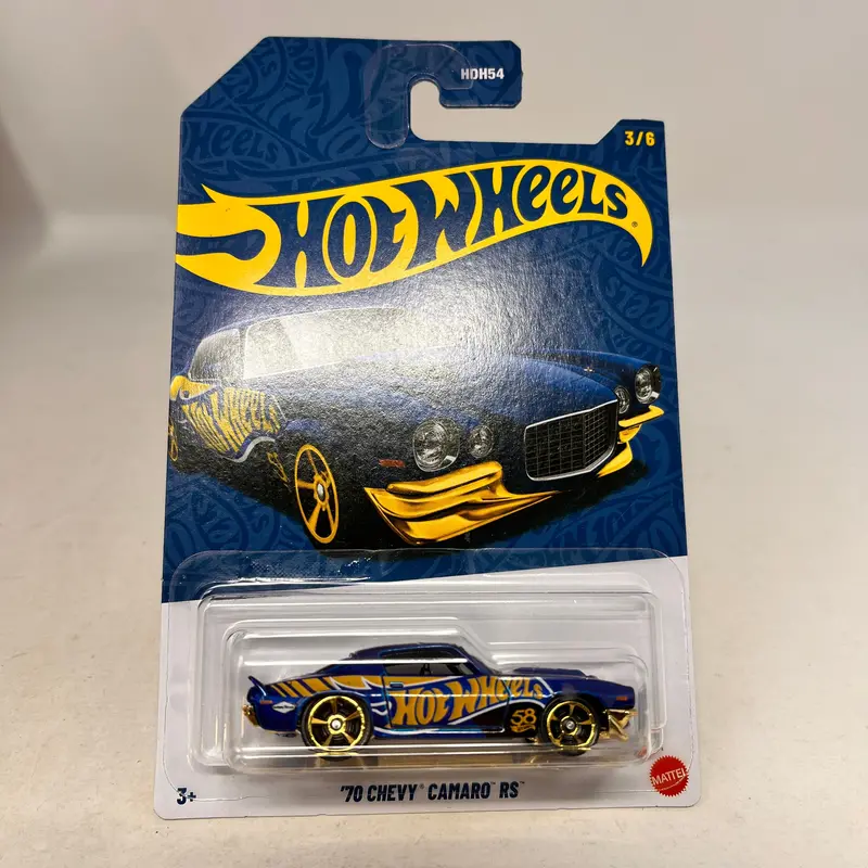 '70 Chevy Camaro Rs * 2025 Hot Wheels 58Th Anniversary Blue & Gold 1