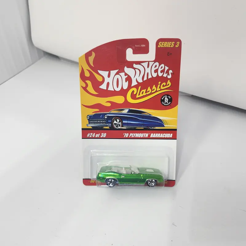 '70 Plymouth Barracuda #24 * Green * Hot Wheels Classics 1