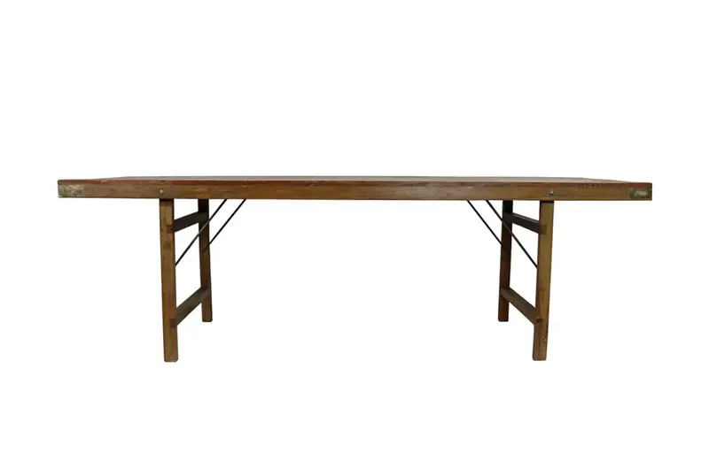 8' Wood Wedding Dining Table 1