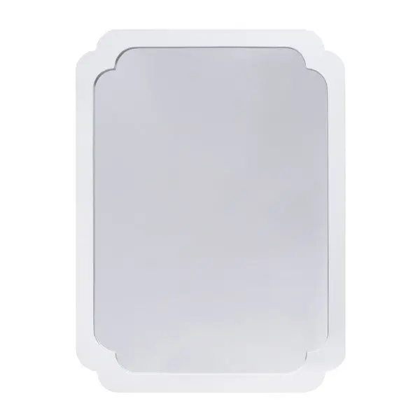 Amelia Modern White Framed Wall Mirror 1