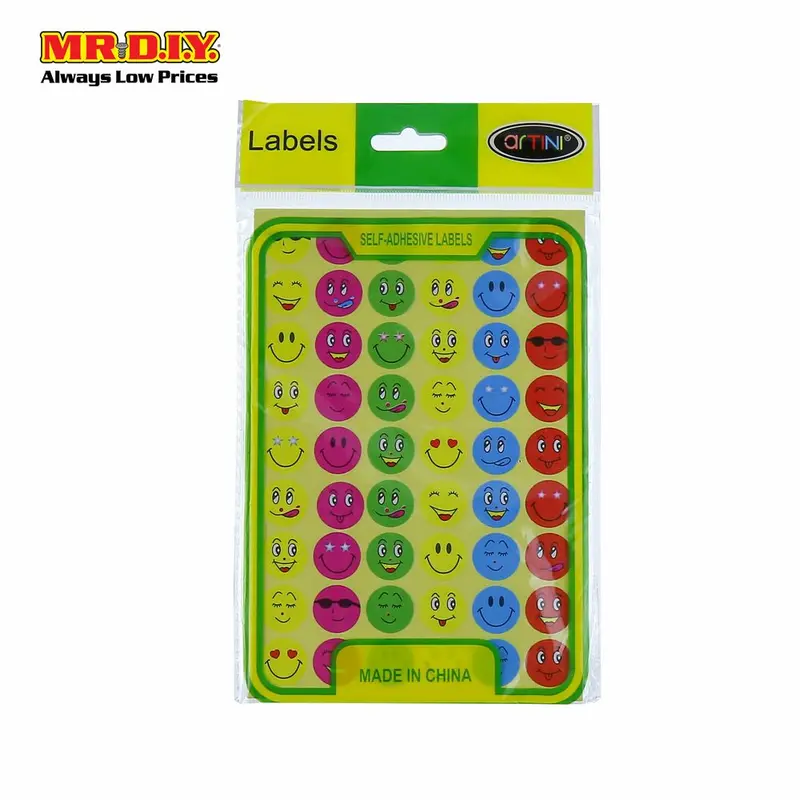 Artini Self-Adhesive Labels-Smile (10 Pcs) 1