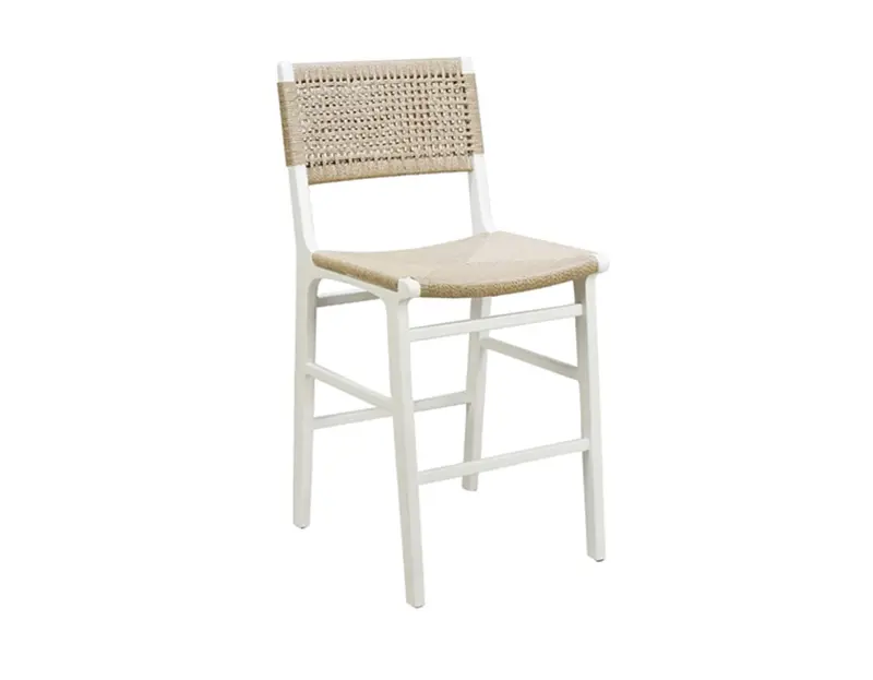 Astrid Coastal Counter Stool - Matte White Lacquer 1