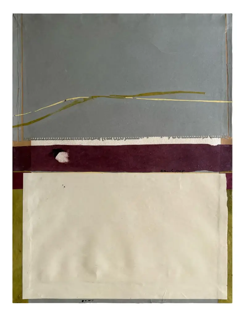 Barbara Beck 1968 Abstract Paper Collage - Featured In Woody Allen's Film "Manhattan" 1