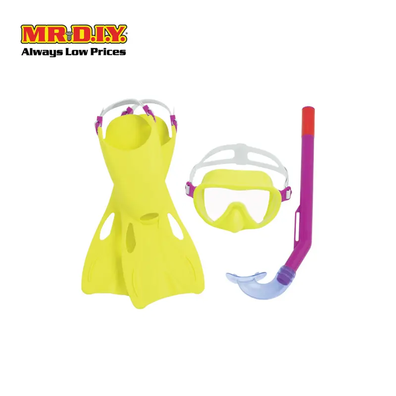 Bestway Crusader Essential Adjustable Impact Resistant Uv Protective Child Snorkel Set 1