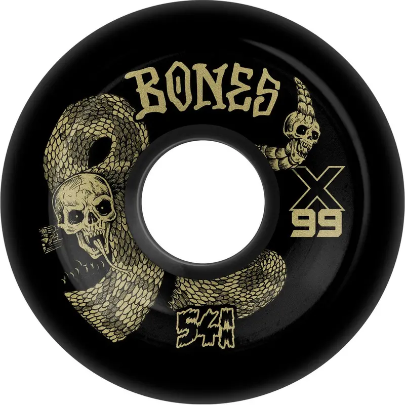 Bones X-Formula Death Venom V6 Widecut 54Mm 99A Black 1