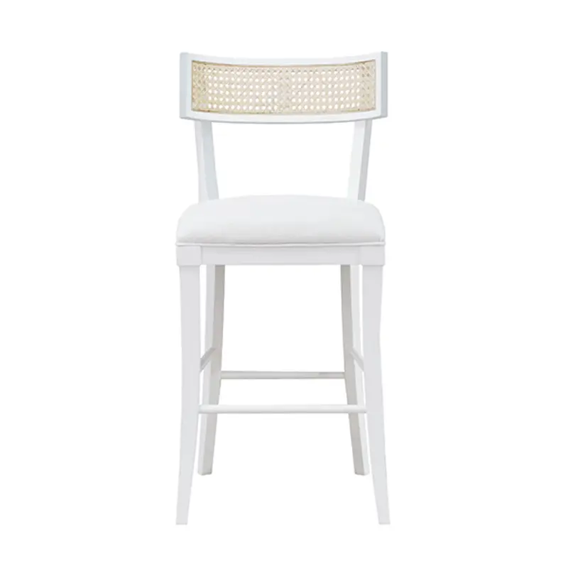 Britta Klismos Counter Stool - Matte White Lacquer Or Cerused Oak 1