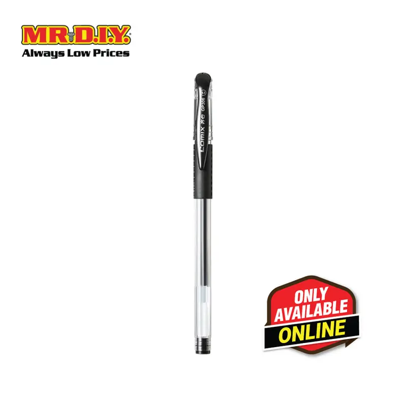 Comix 0.5 Gel Black Pen (12 Pieces) 1