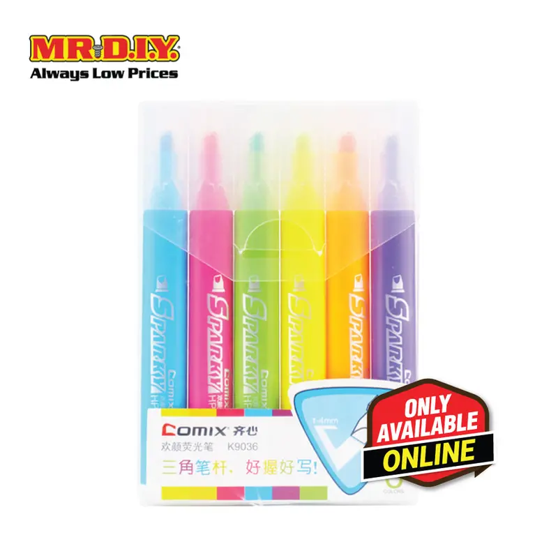 Comix Highlighter (6 Pieces)(1-5Mm) 1