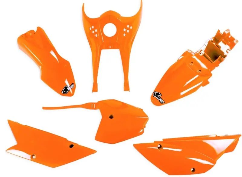 Complete Flo Orange Plastic Kit - Ufo - 2010+ Klx110 & Klx110l 1