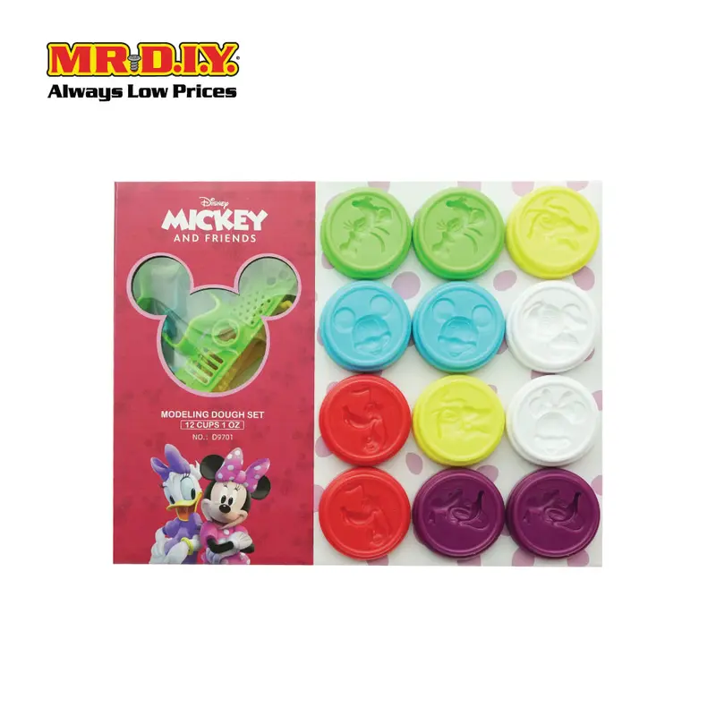Disney Mickey Color Dough Playset (12 Pieces) 1