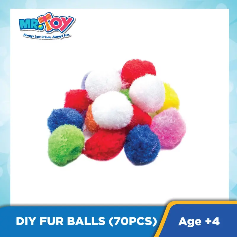 Diy Fur Balls (70Pcs) 1