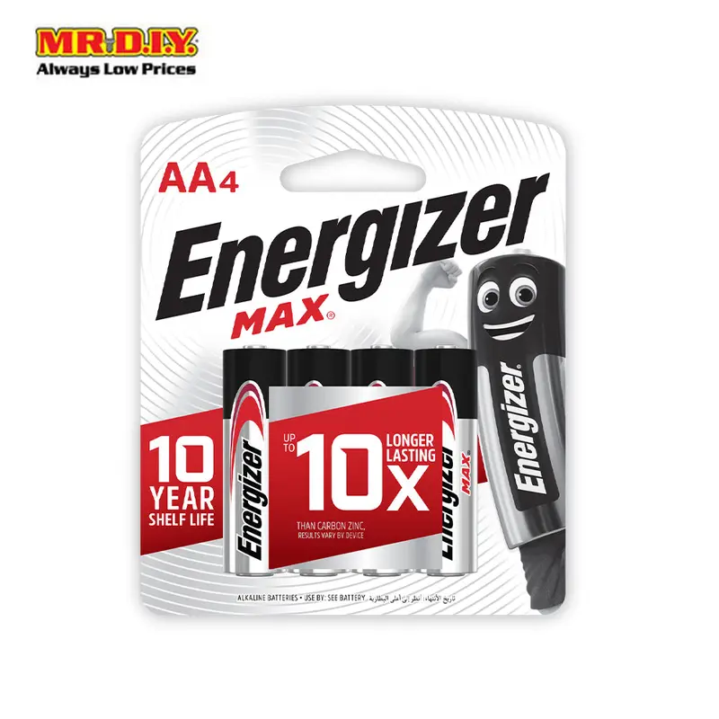 Energizer Max Powerseal Technology Alkaline Battery Aa (4Pcs) 1