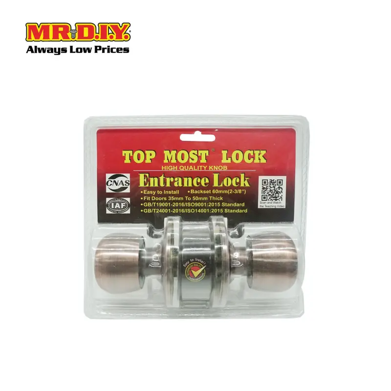 Fighter 3631Ss/Sp Brown Cylinder Stainless Steel Entrance Door Lock Set (60Mm) 1