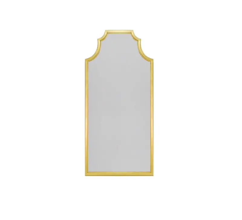 Finley Pagoda Style Floor Mirror - Gold Leaf 1