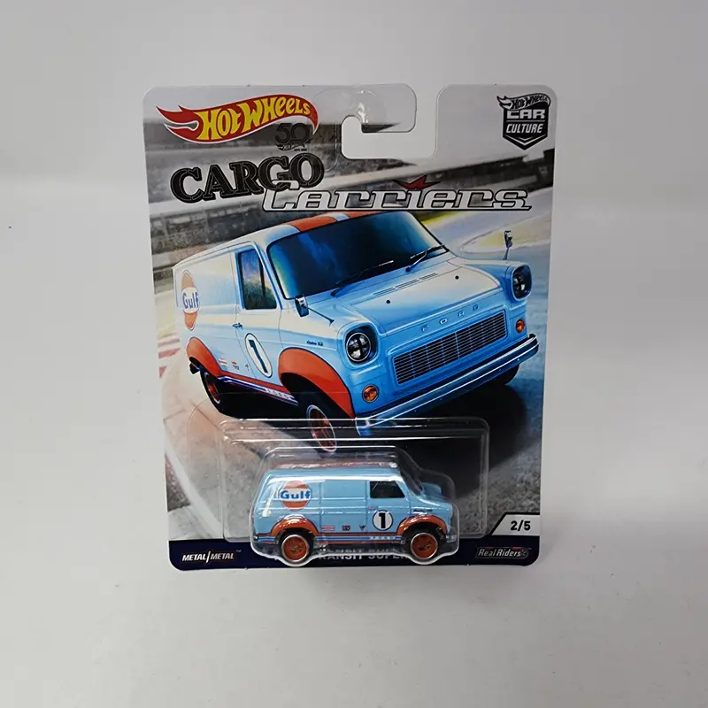 Ford Transit Gulf * Hot Wheels Car Culture Cargo Carriers 1
