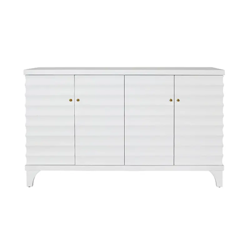 Gates Fluted Four Door Buffet - Cerused Oak Or Matte White 1
