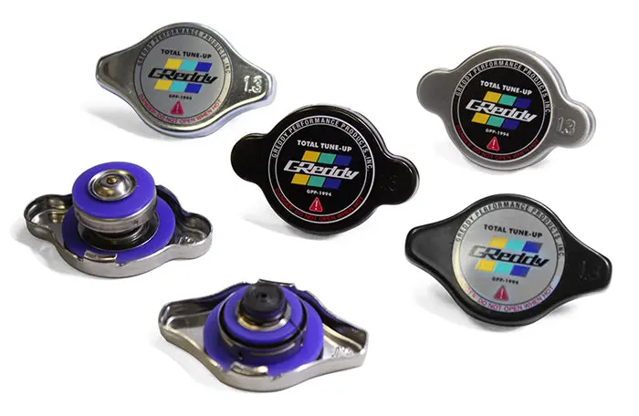 Greddy High Pressure Radiator Cap(S) - 1.3Kg/Cm2 - Polished/Black 1