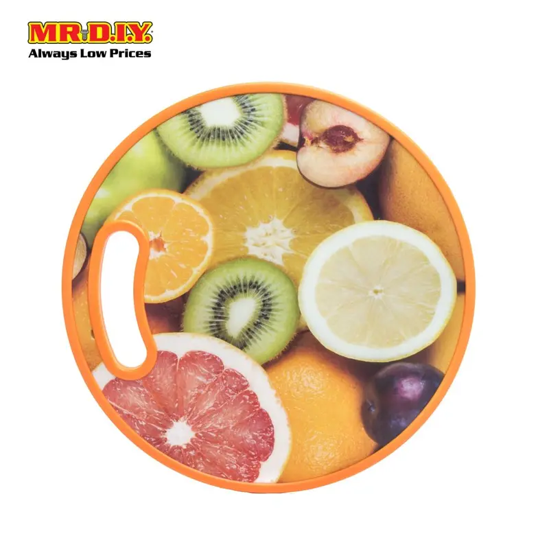 Heavy Round Plastic Chopping Board 1