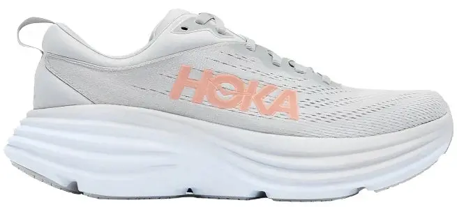 Hoka Women's Bondi 8 Wide Harbor Mist/ Lunar Rock 1