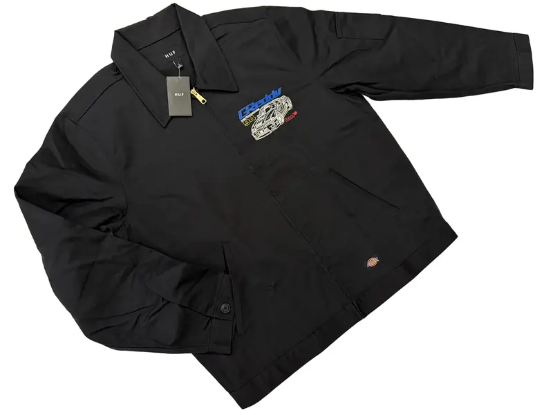 Huf X Greddy Diagram Work Jacket - Black 1