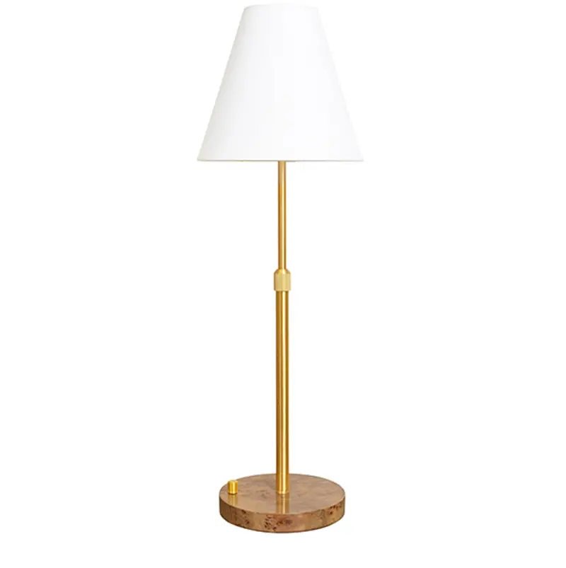 Jace Rechargeable And Adjustable Brass Table Lamp 1