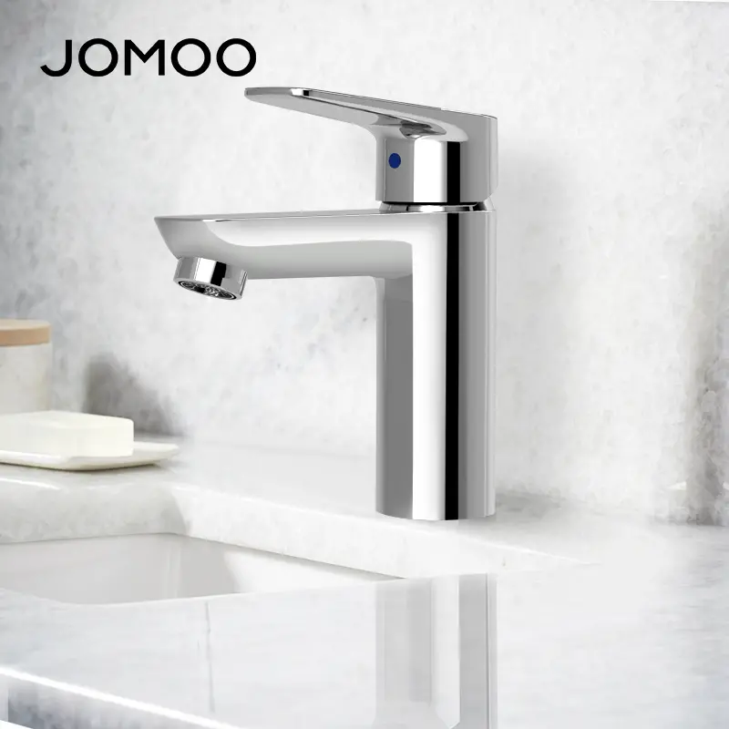Jomoo Single Cold Basin Water Tap 76029 With Spatter-Proof Bubbler Thickened Brass Valve Body Environmentally Basin Faucet 1