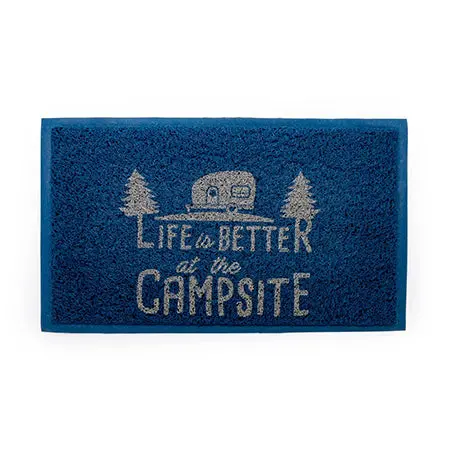 Life Is Better At The Campsite Blue Rug 1