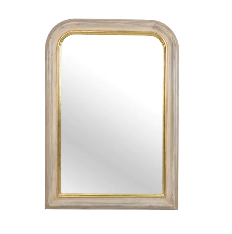 Louis Phillippe White Wood Wall Mirror - Matthew Izzo Collection 1
