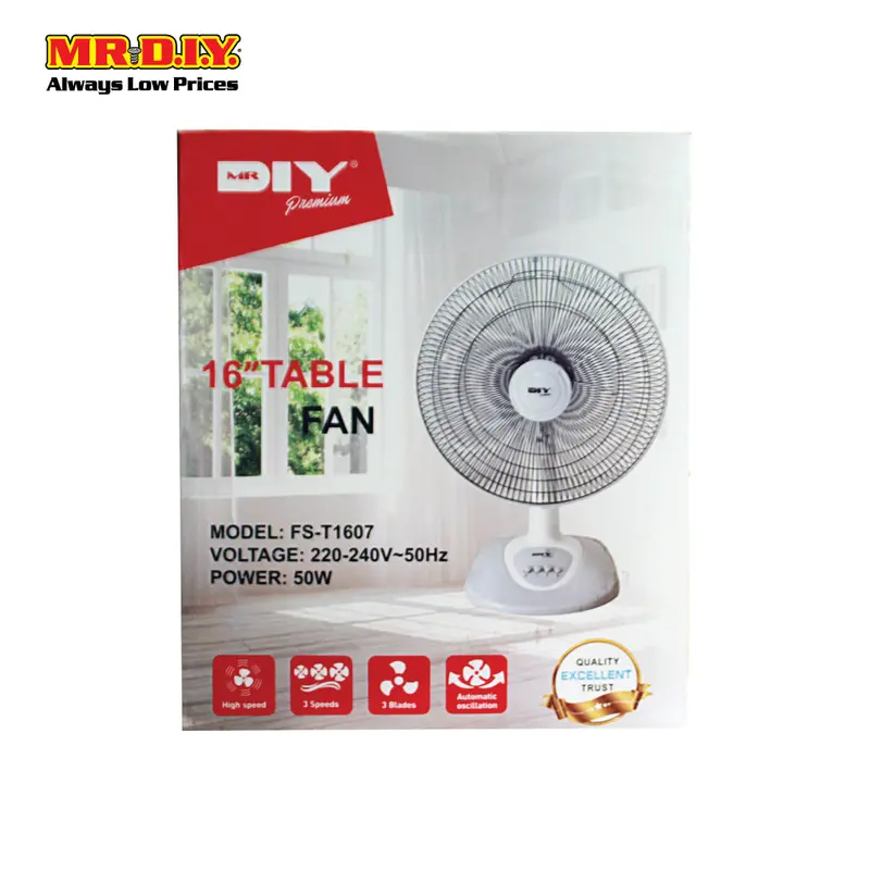 (Mr.Diy) 16'' Table Fan Fs-T1607 1