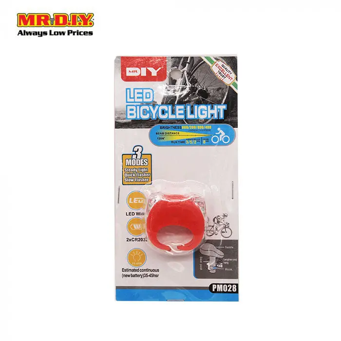 (Mr.Diy) 3 Mode Battery Powered Led Bicycle Front Head Light - Pm029 1