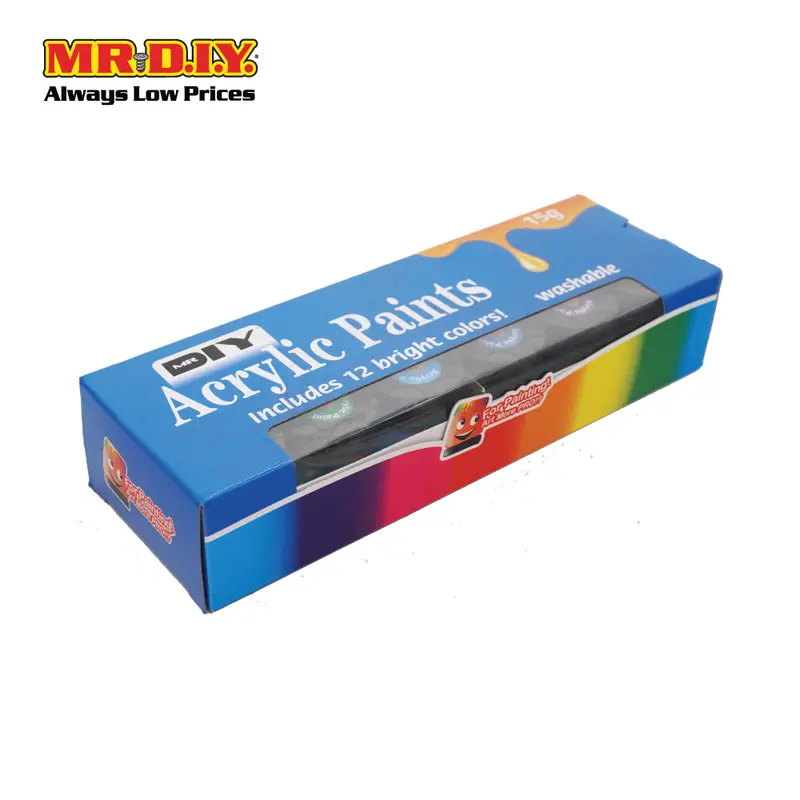 (Mr.Diy) Acrylic Paints (12 Pieces) 1