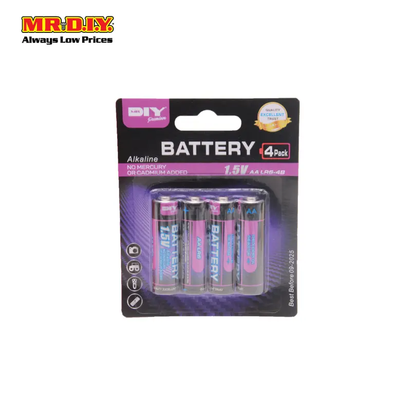 (Mr.Diy) Alkaline Aa Battery (4Pcs) 1