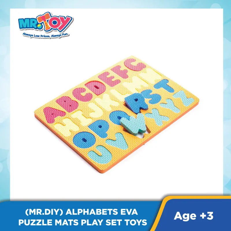 (Mr.Diy) Alphabets Eva Puzzle Mats Playset Toys (29Cm X 20.5Cm) 1