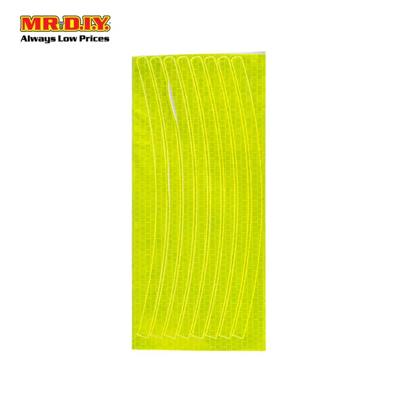 (Mr.Diy) Anti-Collision Safety Warning Luminous Reflective Bicycle Sticker Strips 1