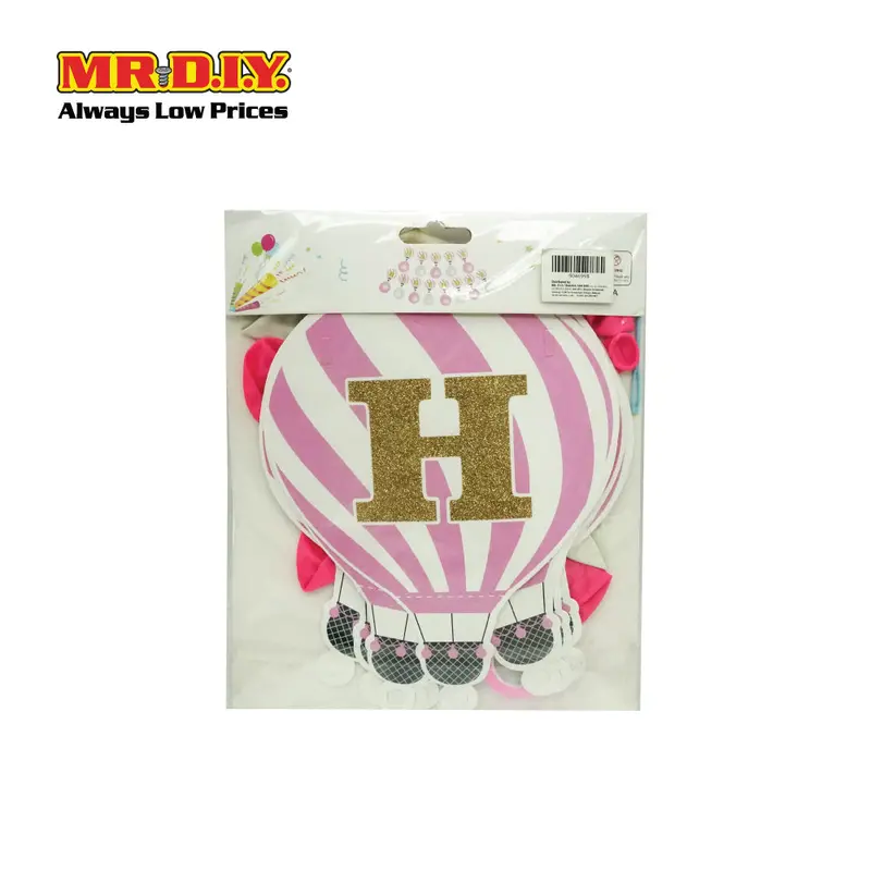 (Mr.Diy) Birthday Party Flag With Balloon 1