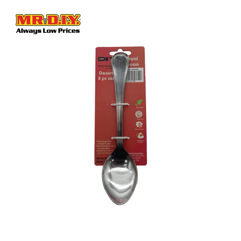 (Mr.Diy) Dessert Spoon (3 Pcs) 1
