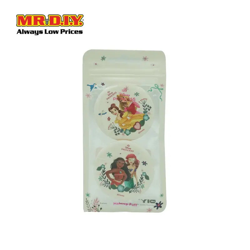 (Mr.Diy) Disney Princess Makeup Puff Set (2 Pcs) 1