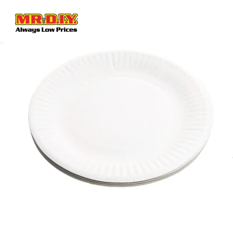 (Mr.Diy) Disposable Paper Plate [6Inch] (20Pcs) 1