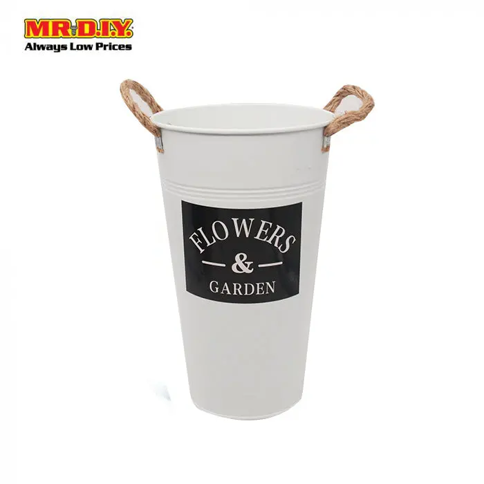(Mr.Diy) Flower Arrangement Metal Bucket 1