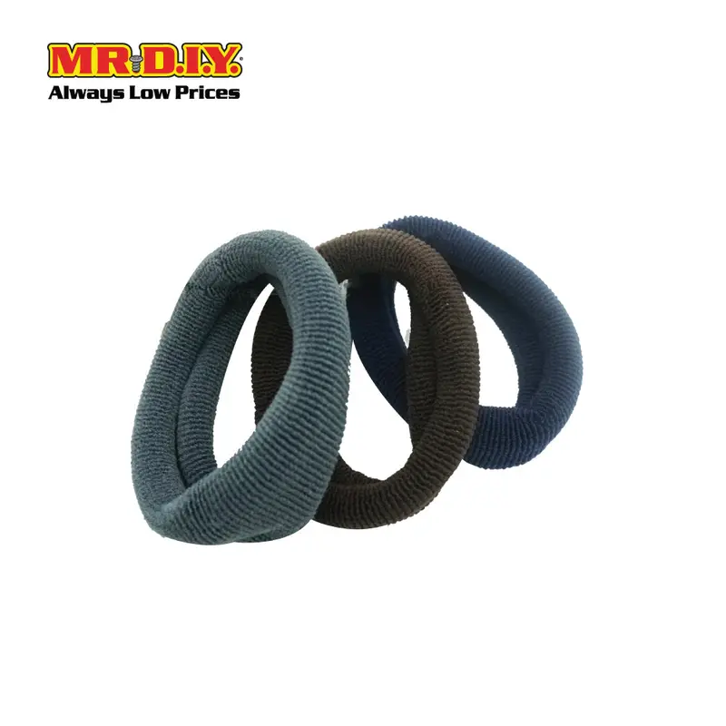 (Mr.Diy) Hair Ties Accessories Fabric Elastic (3Pcs) 1