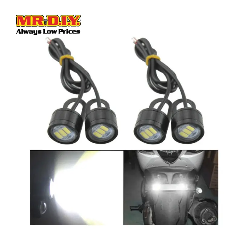 (Mr.Diy) Motorcycle Rearview Mirror Led Strobe Light 1