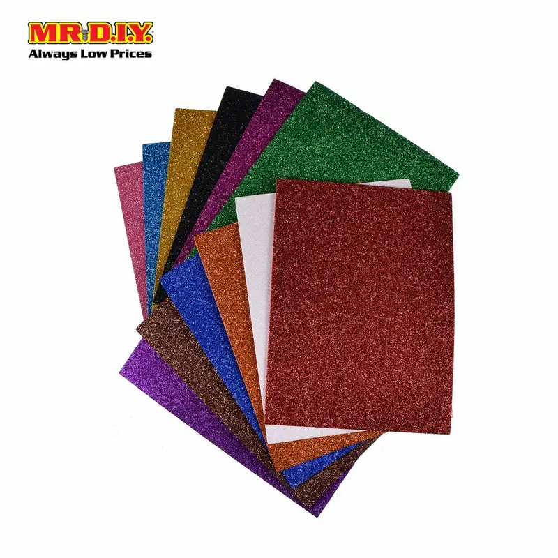 (Mr.Diy) Multicolour  Craft Foam Sheet (12Pcs) 1